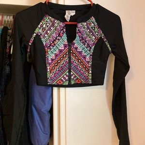 Bikini Lab Long Sleeve Swimsuit Crop top